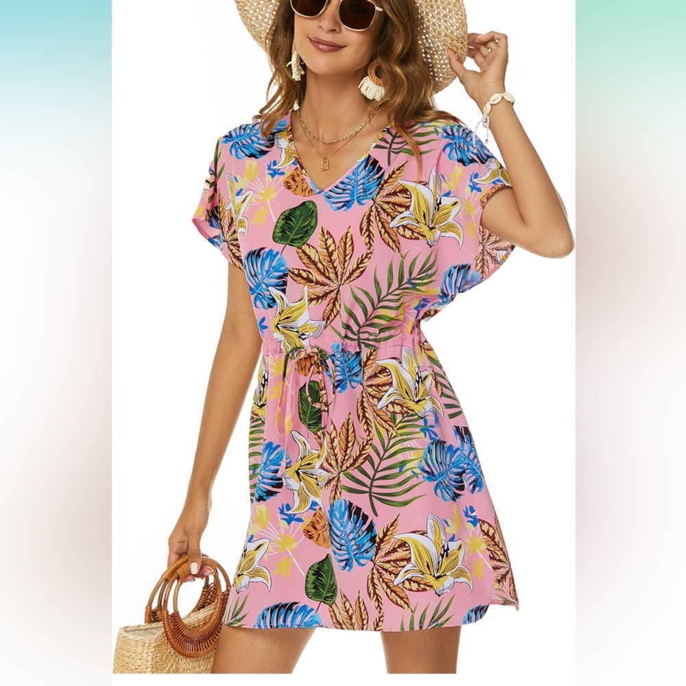 Bluetime Women Casual Sexy Swim Cover up New With Tags Size Large